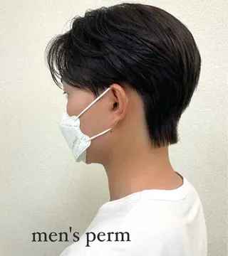パーマ メンズ もりたみかこ 美容師お休み中のヘアスタイル