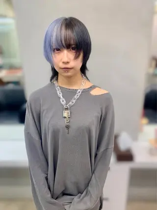 ショート カラー ヘアアレンジ 個性爆弾💣 ダブルカラー/ゆかのヘアスタイル