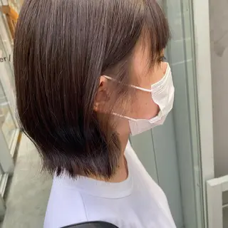 ミディアム カラー ブリーチなし暖色 💗AKARI💗のヘアスタイル