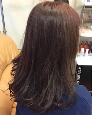 セミロング カラー YAP！HAIR トコツメアヤノのヘアスタイル