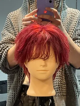 カラー フジイ カナウのヘアスタイル