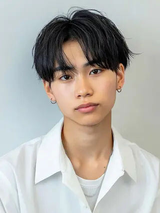 ミディアム メンズ メンズ特化⚡️三村 彰吾⚡️カットパーマのヘアスタイル