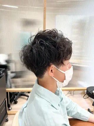 ショート パーマ メンズ ✨🌿大人可愛い愛さ れhair🌿✨松本のヘアスタイル