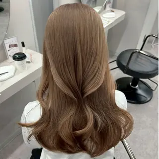 ロング カラー 栁田 唯那のヘアスタイル