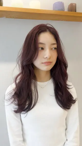 ロング カラー じゅわっと暖色カラー 🍊Moemiのヘアスタイル