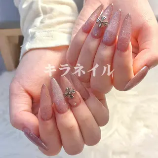 ネイル 🍑長さだし ワンホン💅モモコのネイルデザイン