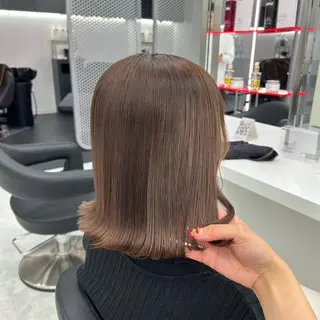 セミロング カラー ヘアアレンジ mai🍑暖色カラー /レイヤー💖のヘアスタイル