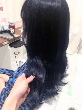 ミディアム カラー ウルフカット ハッシュカット/七海のヘアスタイル