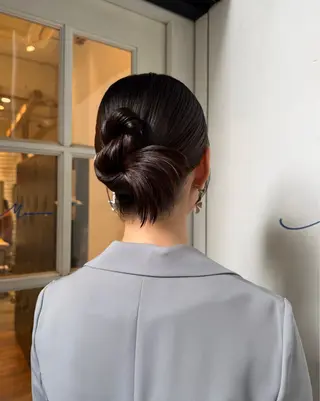 セミロング ヘアアレンジ Yuzuha .のヘアスタイル