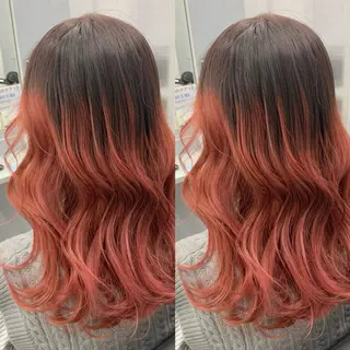 セミロング ブリーチ無しカラー✨ 美鈴のヘアスタイル