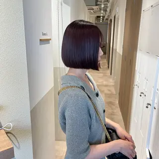 ショート カラー 髪質改善カラー/ボブ 🌻Mutsumiのヘアスタイル