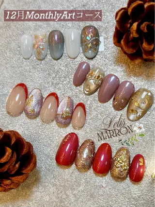 ネイル Lelis Marron所属・岸 侑李のネイルデザイン