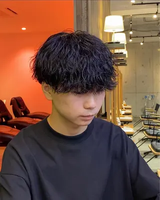 ショート パーマ メンズ メンズパーマ 西條真治のヘアスタイル