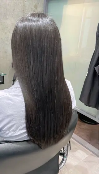 ロング ドライ カット✂️髪質改善のヘアスタイル