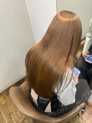 ロング カラー 大阪デザインカラー/ カットモデル募集のヘアスタイル