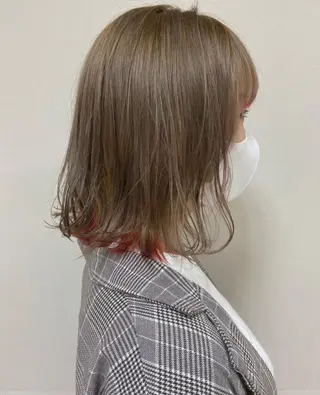 ミディアム カラー ヘアアレンジ enurk店 🍋 M I K U  *のその他イメージ