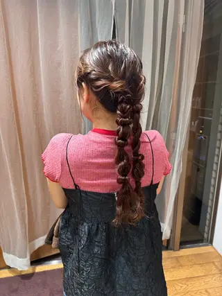 ロング ヘアアレンジ 🎗️【ヘアセット 美眉】吉川玲🎗️のヘアスタイル