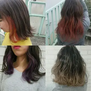 ミディアム 今中 小百合のヘアスタイル