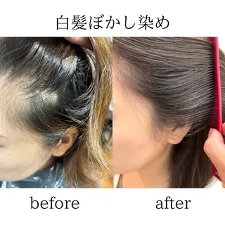 ミディアム カラー 伊藤 欣良のヘアスタイル