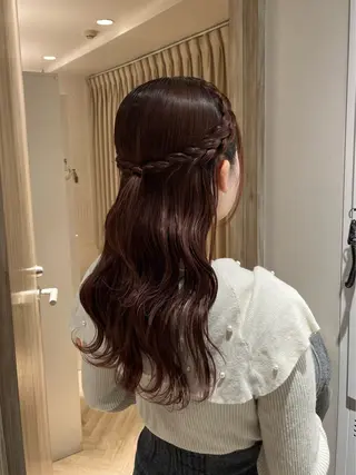 ヘアアレンジ 艶カラー/縮毛矯正/ アレンジ/akaneのヘアスタイル