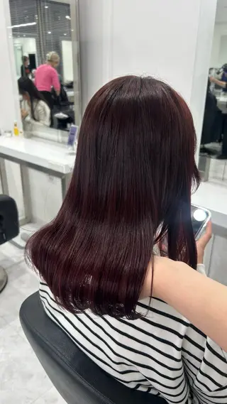ロング カラー パーマ ヘアアレンジ メンズ キッズ 盛れ韓国ハイトーン 🎀Himari🎀のヘアスタイル