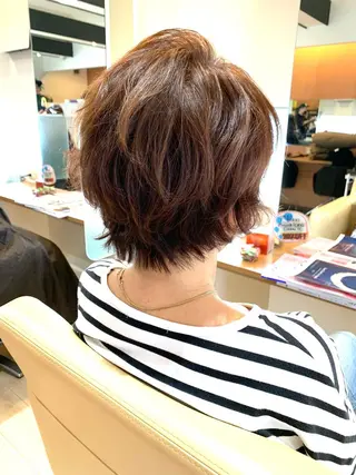 ショート パーマ 仲間 一貴のヘアスタイル