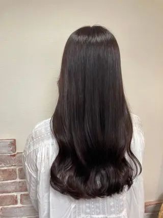 カラー ロング Reflet 新宿/プルエクステのヘアスタイル