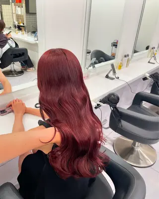 ロング カラー ヘアアレンジ 💗横浜美容室 💗HARUNAのヘアスタイル