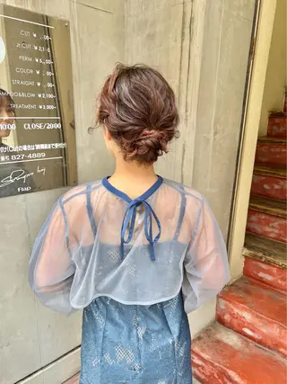 ミディアム カラー ヘアアレンジ 「sumi」 AMIのヘアスタイル