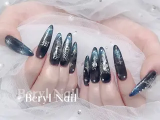 ロング Beryl Nail 新大久保のネイルデザイン