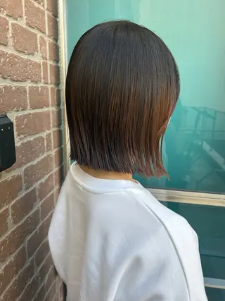 セミロング カラー 久木原 ゆりのヘアスタイル