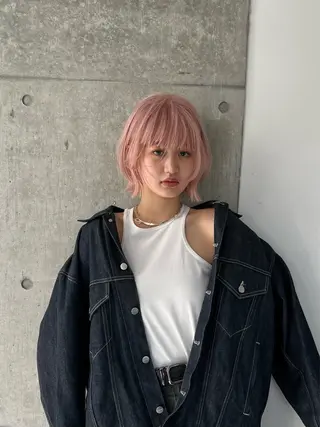 ショート カラー ブリーチ/艶カラー 🫧/ユーナのヘアスタイル