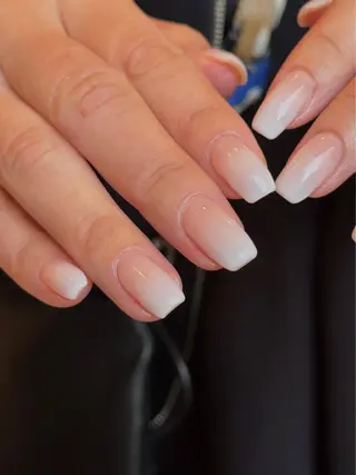 ネイル なんば堀江/育爪施術 ニュアンス✻Kaphのネイルデザイン