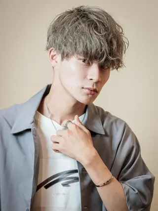 ショート カラー メンズ メンズパーマ/心斎橋 /四ツ橋駅/しょうまのヘアスタイル