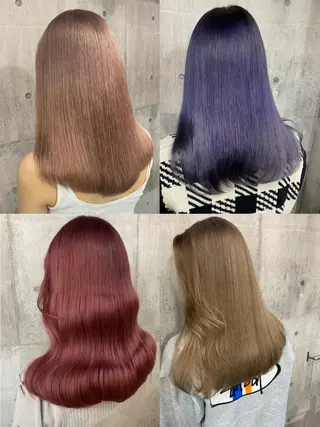 セミロング カラー SHURI❤️🔥 中/韓mix ♡のヘアスタイル