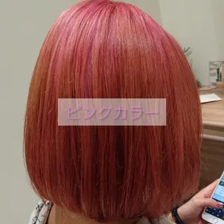 ショート カラー タッセルボブ× 美髪・髪質改善のヘアスタイル