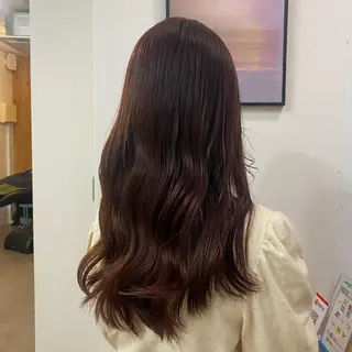 ロング カラー 🪭risa 暖色/レイヤー🪭のヘアスタイル