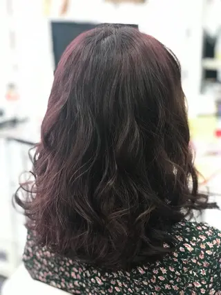 ロング カラー 岩谷/ブリーチ 🪽透明感カラーのヘアスタイル