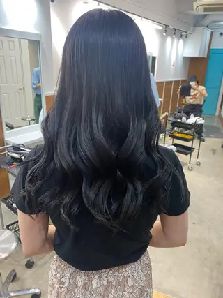 ロング カラー 竹内 柚子のヘアスタイル