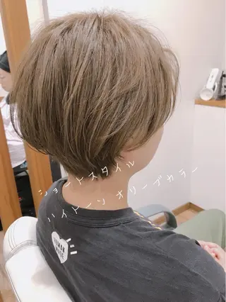 ショート カラー アザマ　ヤスカツ _rosso 川口のヘアスタイル