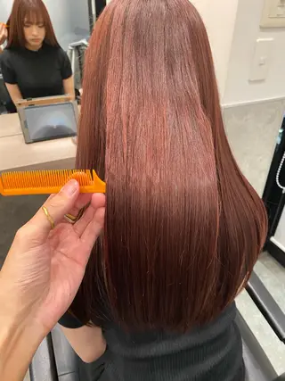 ロング 透明感カラー/伊藤 陸/soigneのヘアスタイル