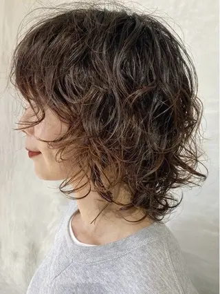 ミディアム パーマ 無料 🟧神宮 鏡輔🟧のヘアスタイル