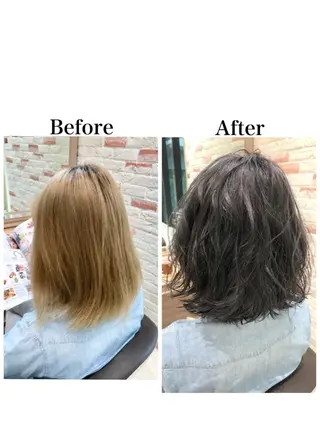 ミディアム 新宿 木下拓哉のヘアスタイル