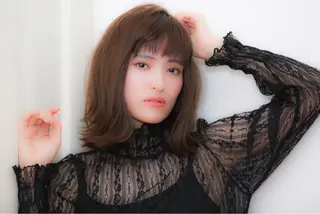 ミディアム カラー ヘアアレンジ マツエク・マツパ シールエクステ／豊中 吉田孝司のヘアスタイル
