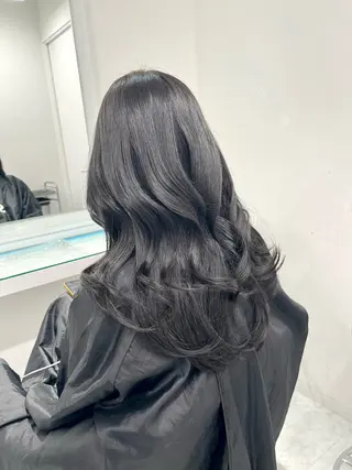 ロング カラー ヘアアレンジ ウルフカット×ハイ トーン職人🤍ゆうひのヘアスタイル