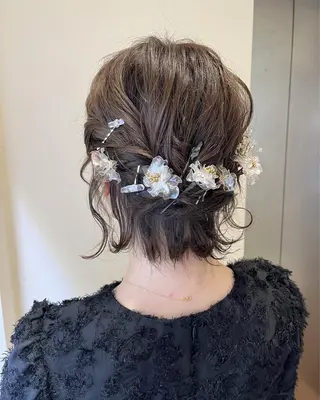 ミディアム ヘアアレンジ サソウ ユリエ🥥のヘアスタイル