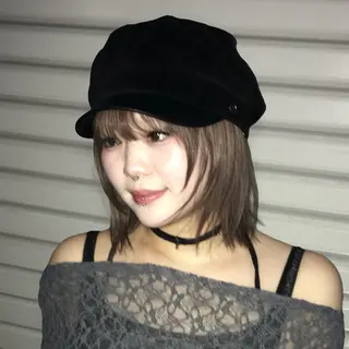 ミディアム カラー にちか /似合う個性派カラーのヘアスタイル