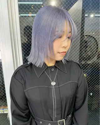 ミディアム カラー ヘアアレンジ lani ブリーチ /ダブルカラーのヘアスタイル
