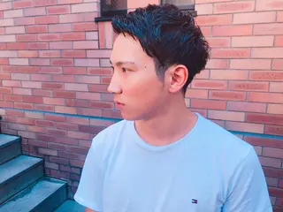 ショート カラー パーマ ヘアアレンジ メンズ ちこ .のヘアスタイル