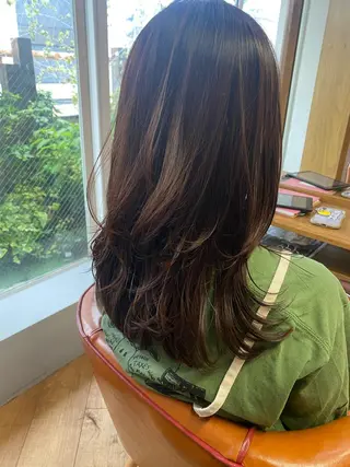 セミロング 西尾 隆介のヘアスタイル